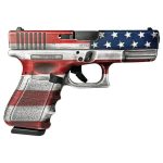 Glock 19 Gen 3 Custom "US Flag" 9mm 4.02" Barrel 15-Rounds