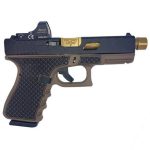 Glock 19 Gen3 Bronze / Flat Dark Earth 9mm 4.6" Barrel 15-Rounds Fast Fire II with Custom Engraving
