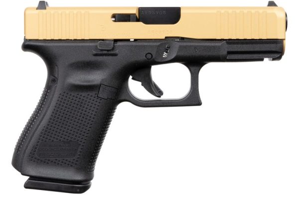 Glock 19 Gen5 Black / Gold 9mm 4.02" Barrel 15-Rounds