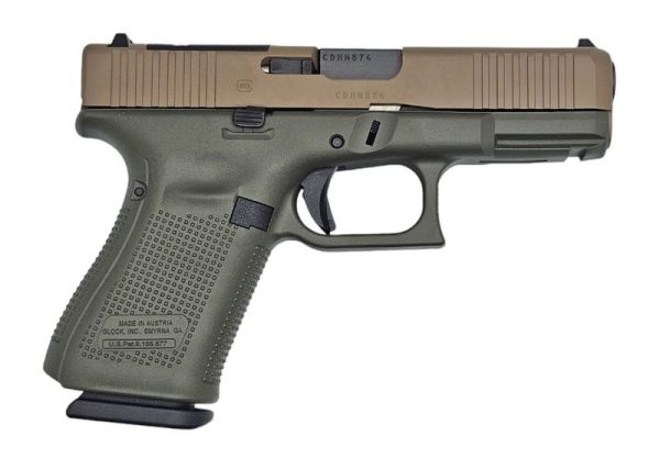 Glock 19 Gen5 OD Green / Flat Dark Earth 9mm 4.02" Barrel 15-Rounds