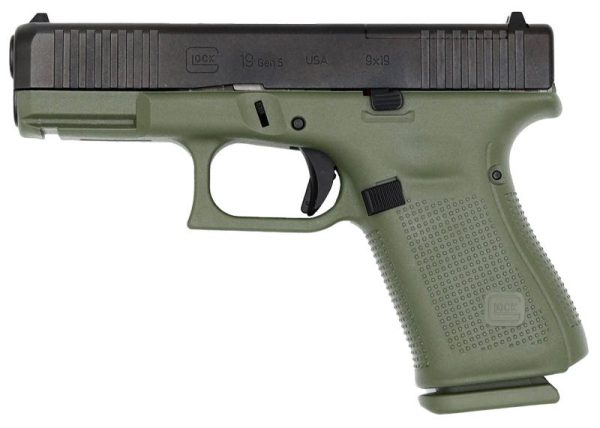 Glock 19 Gen5 MOS Battle Field Green 9mm 4.02" Barrel 15-Rounds