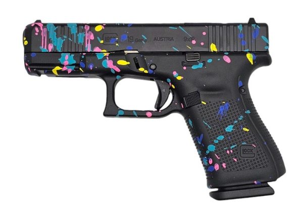 Glock 19 Gen5 "Splatter" 9mm 4.02" Barrel 15-Rounds