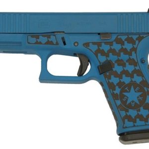 Glock 19 Gen5 "Texas Stipple" Blue 9mm 4.02" Barrel 15-Rounds