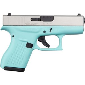 Glock 42 Robin's Egg Blue / Aluminum .380 ACP 3.2" Barrel 6-Rounds