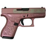 Glock 42 Custom "Glock & Roses Medusa Pink"  .380 ACP 3.2" Barrel 6-Rounds
