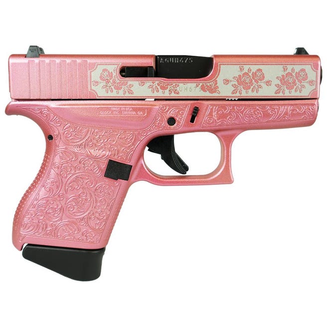 Glock 43 Custom "Glock & Roses Medusa Pink" 9mm 3.4" Barrel 6-Rounds USA Glock 43 Custom "Glock & Roses Medusa Pink" 9mm 3.4" Barrel 6-Rounds USA - HANDGUNS - Miami Shooters Supply