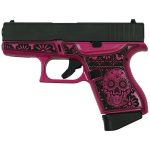 Glock 43 Custom "Sugar Skull Pink Medusa" 9mm 3.4" Barrel 6-Rounds