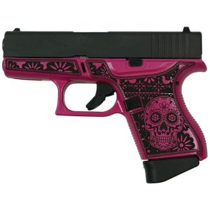 Glock 43 Custom "Sugar Skull Pink Medusa" 9mm 3.4" Barrel 6-Rounds