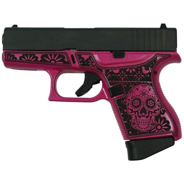 Glock 43 Custom "Sugar Skull Pink Medusa" 9mm 3.4" Barrel 6-Rounds