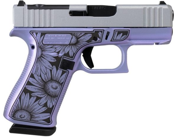 Glock 43X MOS Miss Daisy Purple / Silver 9mm 3.4" Barrel 10-Rounds
