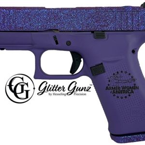 Glock 43X MOS Purple Glitter 9mm 3.4" Barrel 10-Rounds - HANDGUNS - Miami Shooters Supply