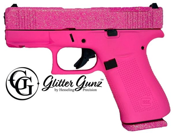 Glock 43X MOS Pixie Pink Glitter 9mm 3.4" Barrel 10-Rounds