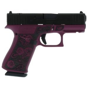 Glock 43X MOS "Paisley" Black Cherry 9mm 3.4" Barrel 10-Rounds - HANDGUNS - Miami Shooters Supply