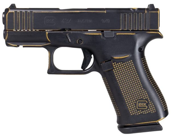 Glock 43X MOS "Stinger" Black / Yellow 9mm 3.4" Barrel 10-Rounds