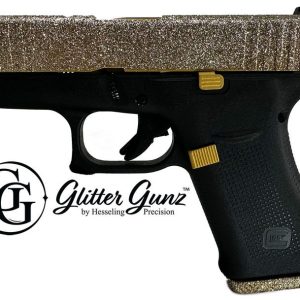 Glock 43X "Midas Glitter" Black / Gold 9mm 3.4" Barrel 10-Rounds
