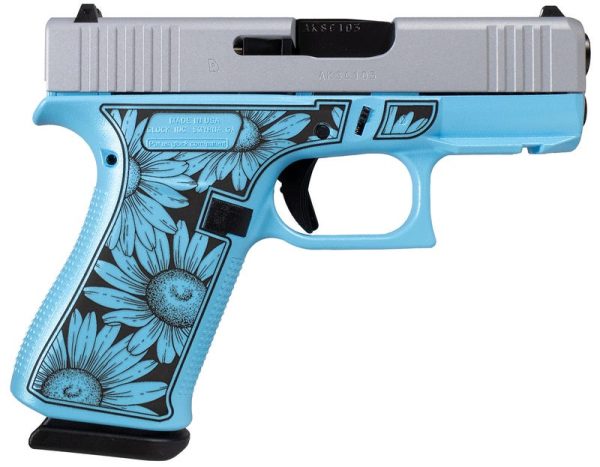 Glock 43X Miss Daisy Blue / Silver 9mm 3.4" Barrel 10-Rounds