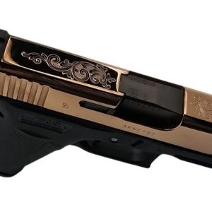 Glock 43X Rose Gold Filigree 9mm 3.4" Barrel 10-Rounds