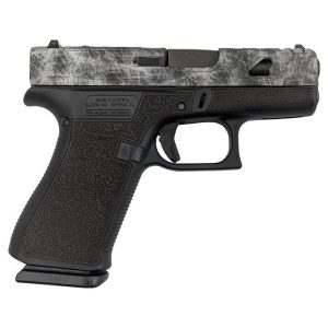 Glock 43x Custom "Static Stipple/Sliver Marble Slide" 9mm 3.4" Barrel 10-Rounds - HANDGUNS - Miami Shooters Supply
