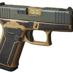 Glock 43x MOS Green/Gold 9mm 3.4" Barrel 10-Rounds