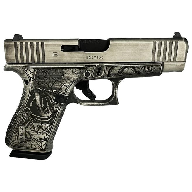 Glock 48 Custom "Battle Worn Slide/Bushido Frame" 9mm 4.17" Barrel 10-Rounds Glock 48 Custom "Battle Worn Slide/Bushido Frame" 9mm 4.17" Barrel 10-Rounds - HANDGUNS - Miami Shooters Supply