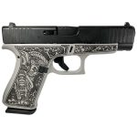 Glock 48 Custom "Gray Steel Elephant Engraved" 9mm 4.17" Barrel 10-Rounds