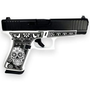 Glock 48 Gen5 Custom "Sugar Skull" White 9mm 4.17" Barrel 10-Rounds - HANDGUNS - Miami Shooters Supply