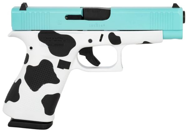Glock 48 Gen5 Tiffany Blue / Cow Print 9mm 4.17" Barrel 10-Rounds