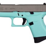 Glock 43 9mm Eggshell Blue 9mm 3.3 Inch 6Rd