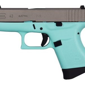 Glock 43 9mm Eggshell Blue 9mm 3.3 Inch 6Rd