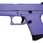 Glock 43 Royal Purple 9mm Single Stack 3.39 Inch Barrel Fixed Sights Royal Purple Cerakote Two 6 Round Magazines