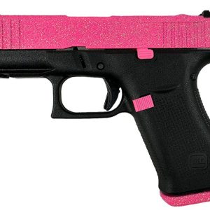 Glock G43X MOS Pixie Pink / Black 9mm 3.4" Barrel 10-Rounds - HANDGUNS - Miami Shooters Supply