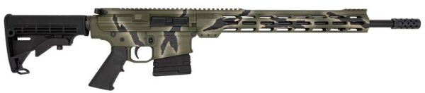 Great Lakes Firearms and Ammunition AR-10 Pursuit Green Camo .308 Win 18" Barrel 10-Rounds