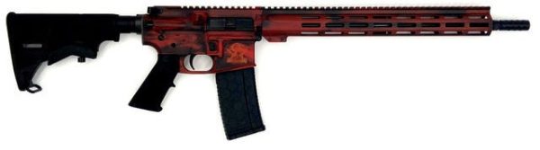 Great Lakes Firearms and Ammunition AR-15 Battleworn Red .223 Wylde 16" Barrel 30-Rounds