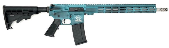 Great Lakes Firearms and Ammunition AR-15 BW Teal .223 Wylde 16" Barrel 30-Rounds Great Lakes Firearms and Ammunition AR-15 BW Teal .223 Wylde 16" Barrel 30-Rounds - Modern Sporting Rifles - Miami Shooters Supply