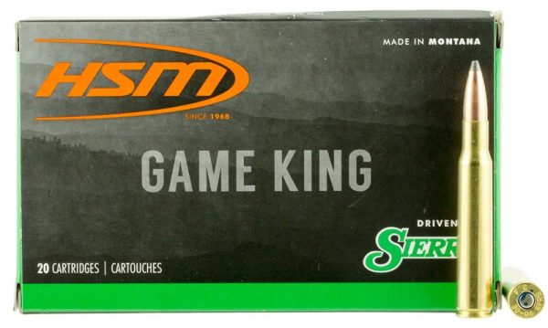 HSM GAME KING 30-06 SPRINGFIELD 180GR SPITZER BOAT TAIL 20 RDS PER BOX
