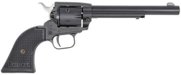 Heritage Firearms Rough Rider Satin Black .22 LR/.22 Mag 6.5" Barrel 6-Rounds Poly Grips