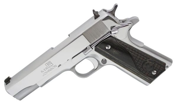 Iver Johnson 1911 A1 Government Chrome .45 ACP 5" Barrel 8-Rounds