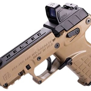 Kel-Tec P17 w/Optic Bundle Tan .22 LR 1.8" Barrel 16-Rounds w/ Viridian RFX-11 Green Dot - HANDGUNS - Miami Shooters Supply