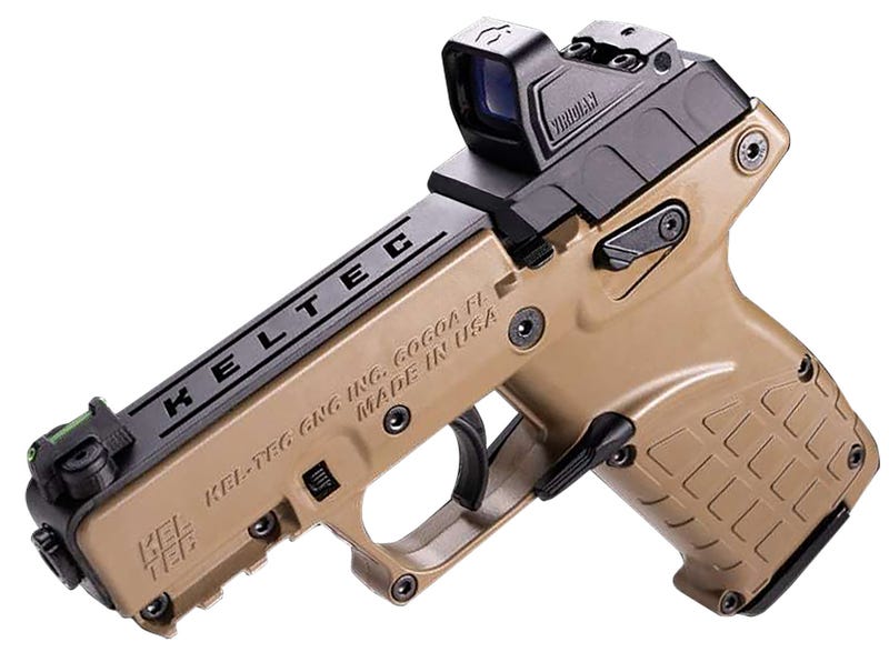 Kel-Tec P17 w/Optic Bundle Tan .22 LR 1.8" Barrel 16-Rounds w/ Viridian RFX-11 Green Dot Kel-Tec P17 w/Optic Bundle Tan .22 LR 1.8" Barrel 16-Rounds w/ Viridian RFX-11 Green Dot - HANDGUNS - Miami Shooters Supply