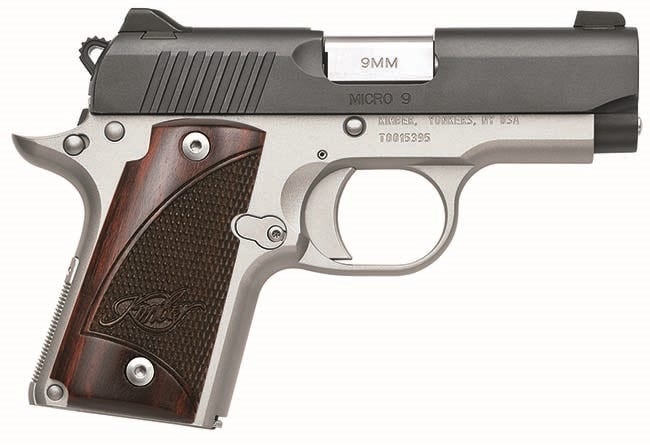 Kimber Micro 9 Two-Tone Black/Stainless 9mm 3.15" Barrel 6-Rounds Rosewood Grips Kimber Micro 9 Two-Tone Black/Stainless 9mm 3.15" Barrel 6-Rounds Rosewood Grips - 1911 - Miami Shooters Supply