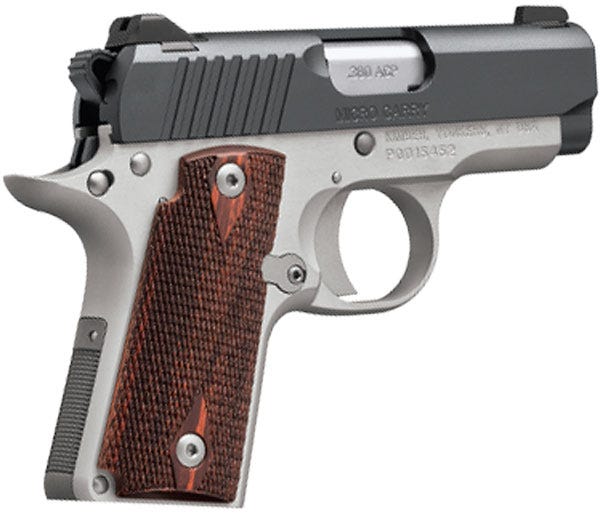 Kimber Micro Carry Two-Tone Matte Black / Satin Silver .380 ACP 2.75-inch 6Rd Kimber Micro Carry Two-Tone Matte Black / Satin Silver .380 ACP 2.75-inch 6Rd - 1911 - Miami Shooters Supply