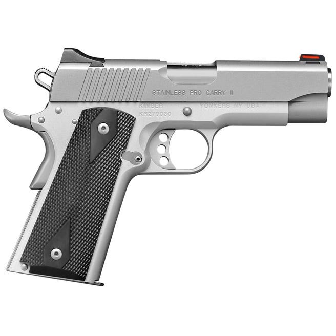 Kimber Pro Carry II Stainless .45 ACP 4" Barrel 7-Rounds CA Compliant Kimber Pro Carry II Stainless .45 ACP 4" Barrel 7-Rounds CA Compliant - 1911 - Miami Shooters Supply