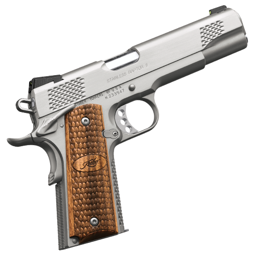 Kimber Raptor II Stainless 10mm 5" Barrel 8-Rounds with Zebrawood Grips Kimber Raptor II Stainless 10mm 5" Barrel 8-Rounds with Zebrawood Grips - HANDGUNS - Miami Shooters Supply
