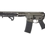 LWRC DI AR-15 Semi Auto Rifle 5.56 NATO 16.1" Spiral Fluted Barrel 30 Rounds Modular One Piece Free Float Rail System Collapsible Stock Tungsten Grey