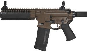 LWR SIX8 Pistol 6.8 SPC 8.5 Inch Threaded Barrel 5/8x24 TPI Skirmish Back-Up Iron Sights Patriot Brown 30 Round