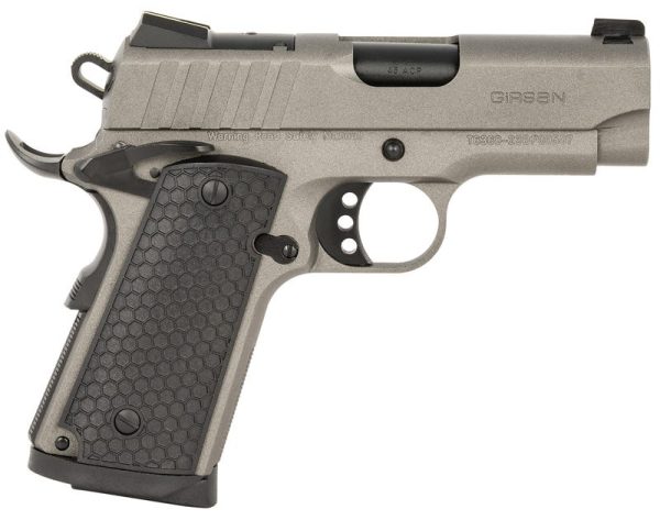 EAA Corp Girsan MC1911-SC Influencer Tungsten .45 ACP 3.4" Barrel 6-Rounds