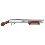 Mossberg 590 Night Stick Chrome 12 GA 14.375" Barrel 5-Rounds