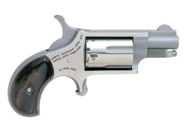 North American Arms Mini-Revolver Stainless .22 LR 1.125" Barrel 5-Rounds Rosewood Grips