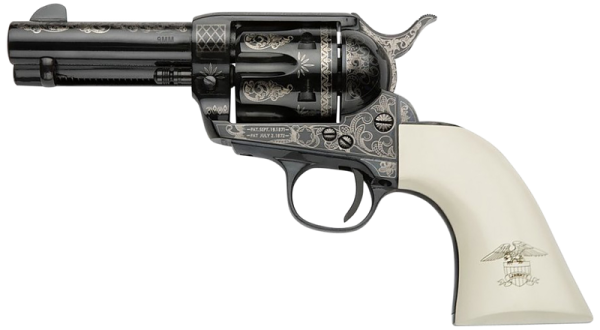 Pietta Great Western II Liberty Engraved 9mm 3.5" Barrel 6-Rounds