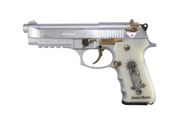 EAA Corp Girsan Regard MC Liberator "Santa Muerte" Stainless 9mm 4.9" Barrel 18-Rounds